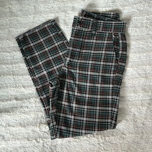 American Eagle Size 4 Plaid High Rise Trouser